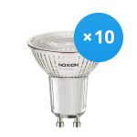 Multipack 10x Noxion Faretti LED GU10 PAR16 3W 230lm 36D - 830 Luce Calda | Dimmerabile - Sostitutiva 35W