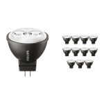 Multipack 12x Philips Master LED Faretti GU4 MR11 3.5W 200lm 24D - 827 | Sostitutiva 20W