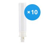Multipack 10x Ledvance Dulux-D LED 9W - 830 Luce Calda -  | 2-Pin - Sostitutiva 26W