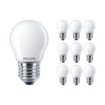 Multipack 10x Philips Corepro LED Lustre E27 Sferica Ghiaccio 4.3W 470lm - 827 Bianco Molto Caldo | Sostitutiva 40W