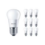 Multipack 10x Philips Corepro LED Lustre E27 Sferica Ghiaccio 5W 470lm - 827 Bianco Molto Caldo | Sostitutiva 40W
