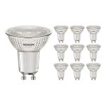 Multipack 10x Noxion Faretti LED GU10 PAR16 4W 345lm 36D - 827 Bianco Molto Caldo | Dimmerabile - Sostitutiva 50W