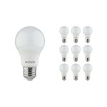 Multipack 10x Noxion Lucent Classic LED E27 Pera Ghiaccio 8W 806lm - 840 Bianco Freddo | Sostitutiva 60W