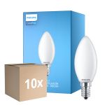 Multipack 10x Philips Corepro LED Candela E14 Ghiaccio 6.5W 806lm - 840 Bianco Freddo | Sostitutiva 60W