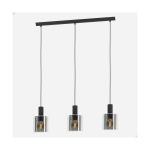Eglo Luce Pendente Gorosiba Acciaio Nero | IP20 - Adatto per 3x E27 