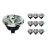 Multipack 10x Noxion Lucent Faretti LED GU10 AR111 12W 600lm 40D - 927 Bianco Molto Caldo | Miglior resa cromatica - Dimmerabile - Sostitutiva 50W