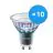 Multipack 10x Philips MASTER LED Spot ExpertColor GU10 PAR16 5.5W 400lm 36D - 940 Bianco Freddo | Miglior resa cromatica - Dimmerabile - Sostitutiva 50W