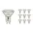 Multipack 10x Noxion Faretti LED GU10 PAR16 4.8W 450lm 36D - 827 Bianco Molto Caldo | Sostitutiva 65W