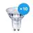 Multipack 10x Philips Corepro LED Faretti GU10 PAR16 4W 345lm 36D - 830 Luce Calda | Dimmerabile - Sostitua 50W