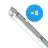 Multipack 8x Noxion Stagna LED Alloggio Poseidon V2.0 | Adatto Per 2x150cm Tubo LED