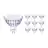 Multipack 10x Philips Master Value LED Faretti GU5.3 MR16 5.8W 450lm 36D - 927 Bianco Molto Caldo | Miglior resa cromatica - Dimmerabile - Sostitutiva 35W