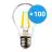 Multipack 100x Noxion Lucent LED E27 Pera Filamento Chiara 7W 806lm - 840 Bianco Freddo | Sostitutiva 60W