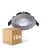 Multipack 10x Noxion LED Inclinabile Slim Faretti Argento Il Giro 6W 550lm 60D - 927 Bianco Molto Caldo | 85mm - IP54 - Dimmerabile - Miglior Resa Cromatica