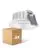 Multipack 4x Ledvance Faretti LED Air Fix Aluminium Bianca 6W 480lm 36D - 927 Bianco Molto Caldo | Ritaglio 68mm - IP65 - Miglior resa cromatica - Dimmerabile