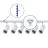 Set completo 1-Fase Rail 2 Metro Bianca | incl. 6x Faretti + GU10 2700K 3W Dimmerabile + Tappo Di Chiusura, Connettore di Alimentazione e I-Connettore