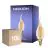 Multipack 10x Noxion Lucent LED E14 Candela Filamento Ambra BA35 4.5W 400lm - 822 Bianco Molto Caldo | Dimmerabile - Sostitutiva 35W