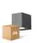 Multipack 4x D'Lite Luce Da Parete Vrebos Aluminium Nero | IP54 - Adatto Per 1x GU10