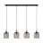 Eglo Luce Pendente Chisle Acciaio Nero | IP20 - Adatto per 4x E27 