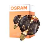 Osram Decor LED Lamp Nero Vetro E27 3.5W 300lm - 827 Bianco Molto Caldo | Sostitutiva 25W