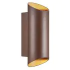 Nordlux Nico Luce Da Parete Aluminium Arrugginito Up & Down | IP54 - Adatto per 2x GU10