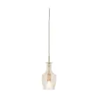 It's about RoMi Luce Pendente Brussels Vetro Oro | Adatto per 1x E14 