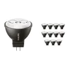 Multipack 12x Philips Master LED Faretti GU4 MR11 3.5W 200lm 24D - 827 | Sostitutiva 20W