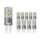 Multipack 10x Noxion Bolt LED Capsule G9 3.8W 470lm - 827 Bianco Molto Caldo | Sostitutiva 40W