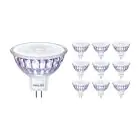 Multipack 10x Philips Master Value LED Faretti GU5.3 MR16 5.8W 460lm 60D - 930 Luce Calda | Miglior resa cromatica - Dimmerabile - Sostitutiva 35W