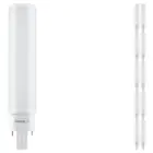 Multipack 10x Ledvance Dulux-D LED 7W - 830 Luce Calda -  | 4-Pin - Sostitutiva 18W