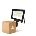 Multipack 4x Noxion Proiettore LED Beamy G3 50W 5500lm 110D - 840 Bianco Freddo | IP44 - Sensore di Movimento e Luce - Simmetrico