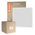 Multipack 4x Ledvance Pannello a LED Compatto Aluminium Bianca 33W 3630lm - 865 Luce del Giorno | 60x60cm