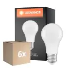 Multipack 6x Ledvance Classic LED E27 Pera Ghiaccio 10W 1055lm - 827 Bianco Molto Caldo | Dimmerabile - Sostitua 75W
