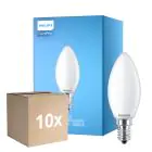 Multipack 10x Philips Corepro LED Candela E14 Ghiaccio 6.5W 806lm - 840 Bianco Freddo | Sostitutiva 60W