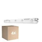 Multipack 4x Ledvance Stagna LED Stagna 18W 2400lm - 840 Bianco Freddo | 120cm
