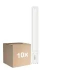 Multipack 10x Philips CorePro PL-L LED Bulbo EM/Mains 12W - 840 Bianco Freddo | 4-Pin - Sostitutiva 24W