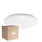 Multipack 4x Noxion Bulkhead LED Corido V2 Bianca 12/16/20W 2000lm 830-840-865 CCT | IP44 - Sensore di Movimento e Luce