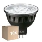 Multipack 10x Philips Master LED Faretti GU5.3 MR16 6.7W 440lm 24D - 930 Luce Calda | Miglior resa cromatica - Dimmerabile - Sostitutiva 35W