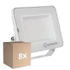 Multipack 8x Ledvance Proiettore LED Compatto Bianca 50W 5000lm 100D - 840 Bianco Freddo | IP65 - Simmetrico 