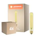 Multipack 4x Ledvance Vintage 1906 LED E27 Tubo Oro 4W 400lm - 820 Bianco Molto Caldo | Sostitua 35W