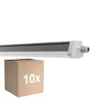 Multipack 10x Ledvance Stagna Reglette Stagna FLEX Cablaggio Entra/Esci 34W 5600lm - 840 Bianco Freddo | 120cm - Sostitutiva 2x36W