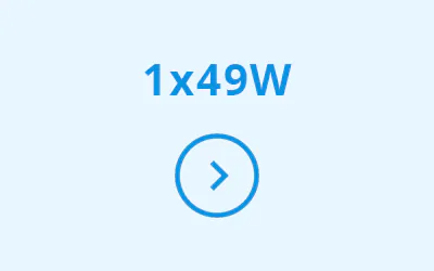 Pannelli LED con potenza sostitutiva 1x49W